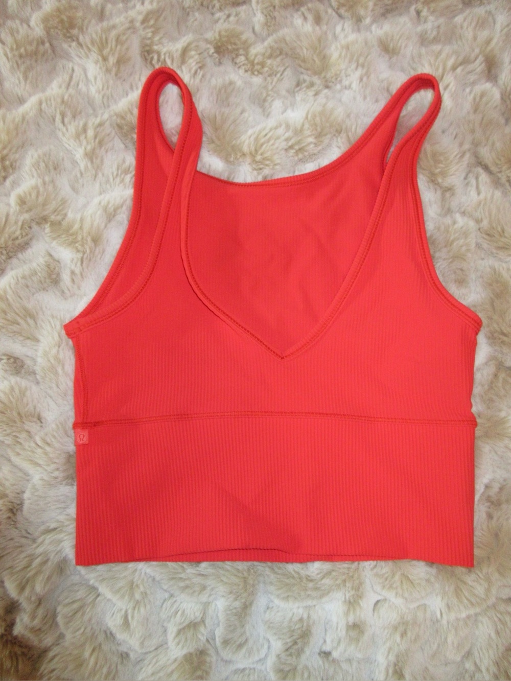 Lululemon athletica power pivot tank top bright red